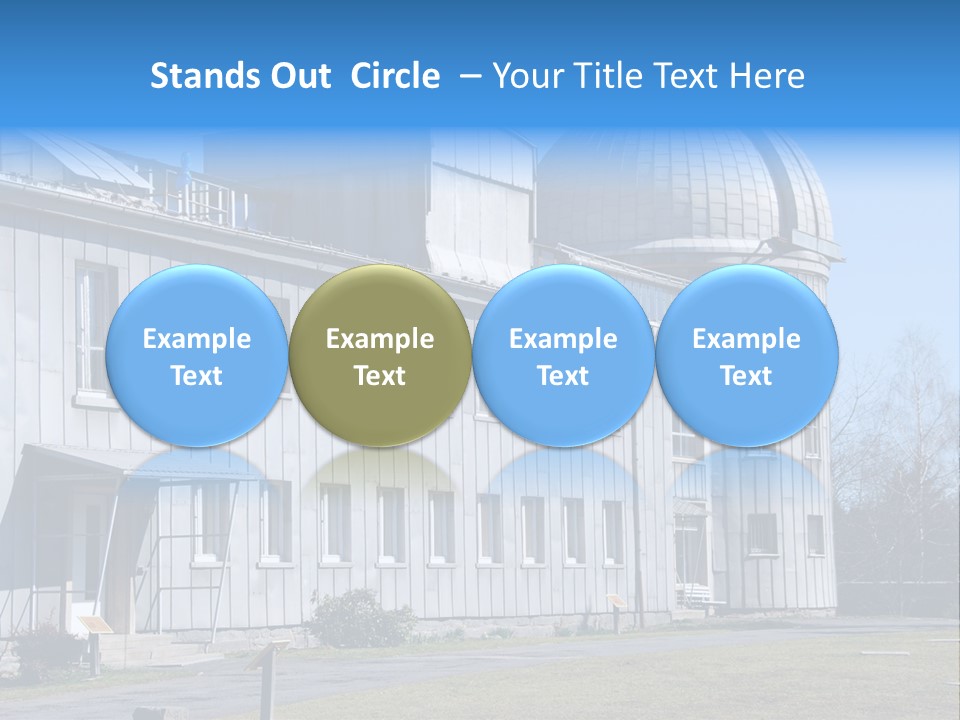 Outdoor Tower Celestial Bodies PowerPoint Template