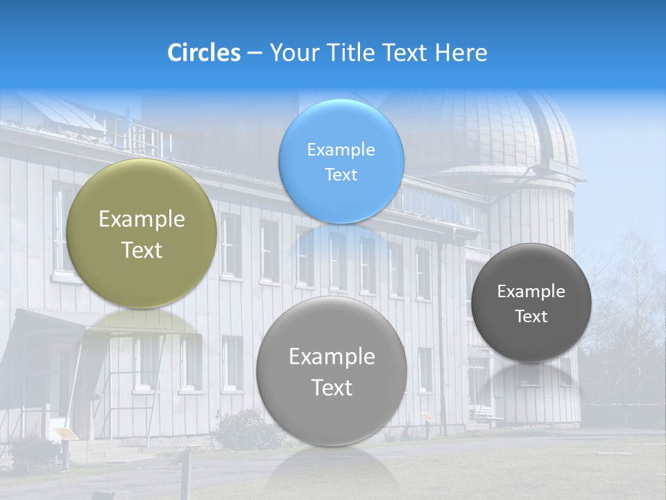 Outdoor Tower Celestial Bodies PowerPoint Template