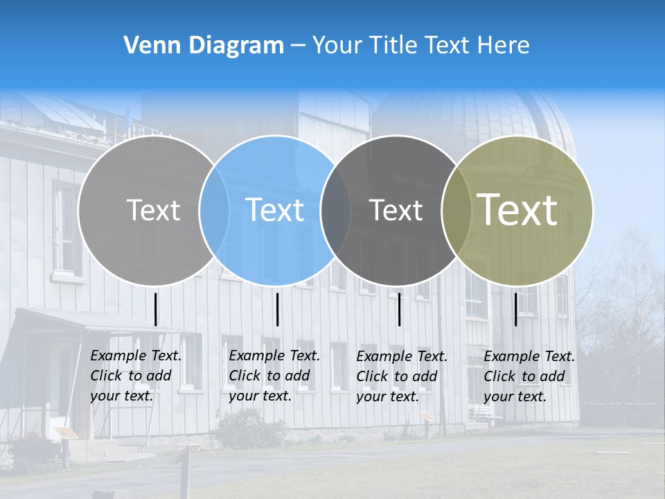 Outdoor Tower Celestial Bodies PowerPoint Template