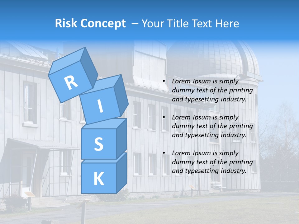 Outdoor Tower Celestial Bodies PowerPoint Template