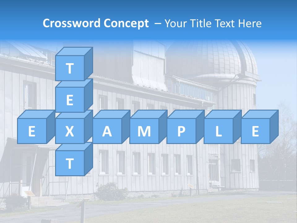 Outdoor Tower Celestial Bodies PowerPoint Template
