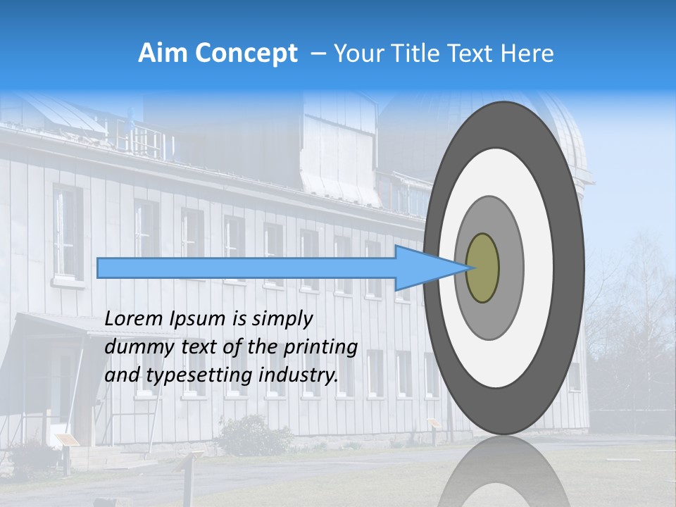 Outdoor Tower Celestial Bodies PowerPoint Template