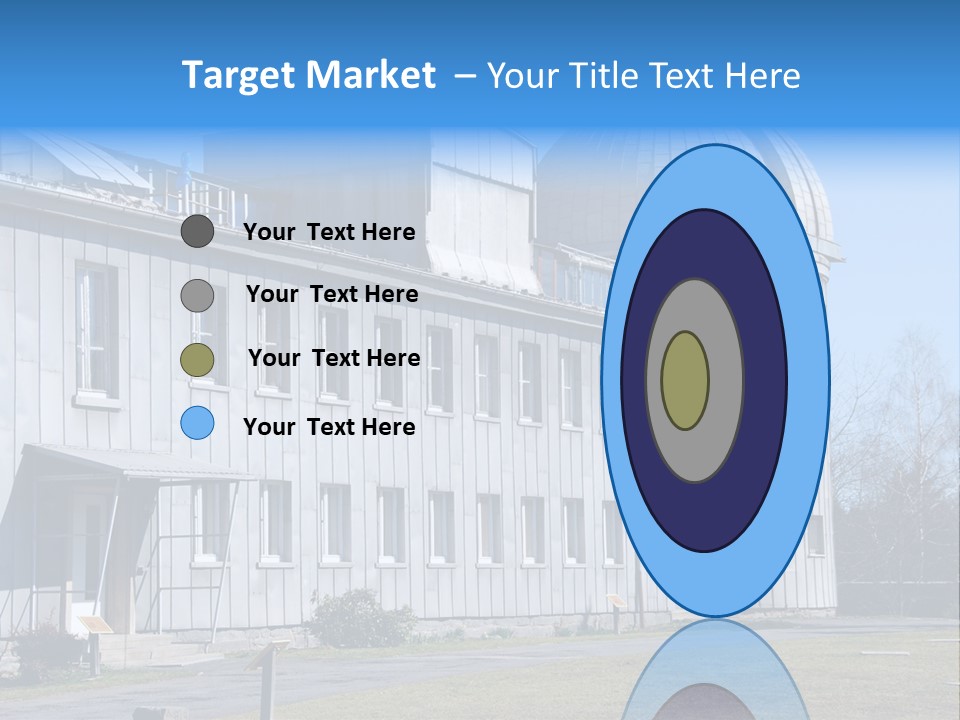 Outdoor Tower Celestial Bodies PowerPoint Template