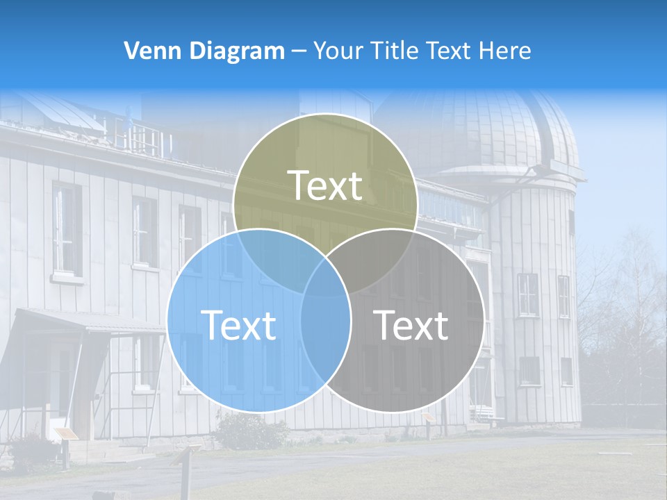 Outdoor Tower Celestial Bodies PowerPoint Template