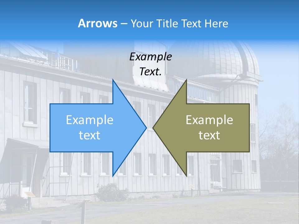 Outdoor Tower Celestial Bodies PowerPoint Template