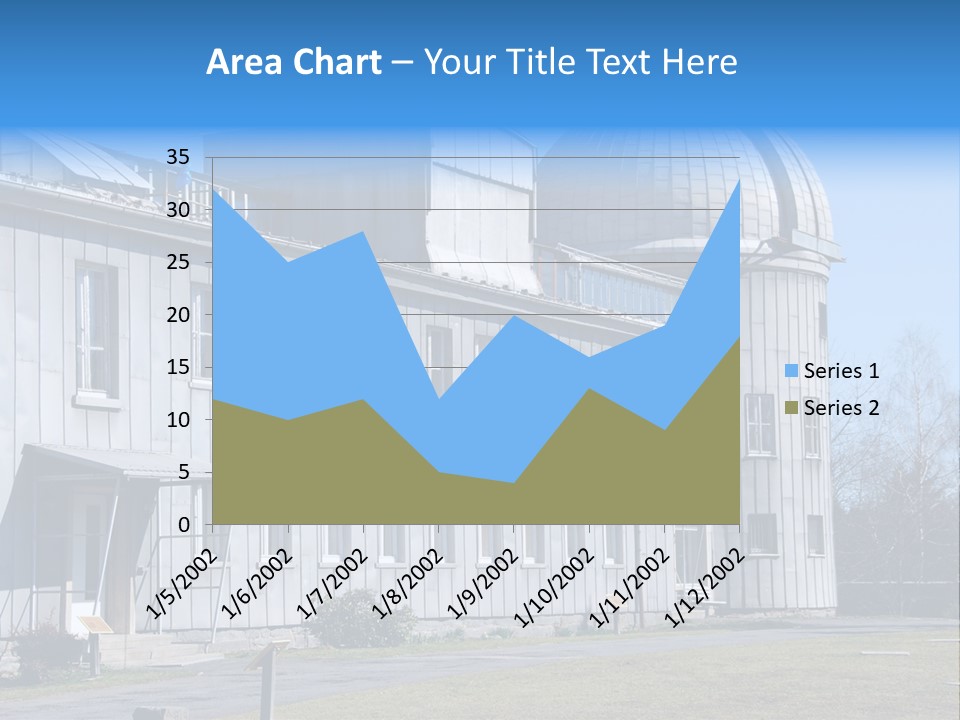 Outdoor Tower Celestial Bodies PowerPoint Template