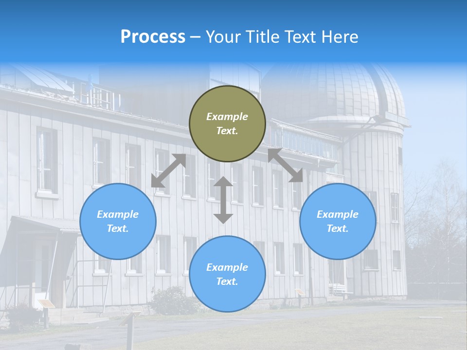 Outdoor Tower Celestial Bodies PowerPoint Template