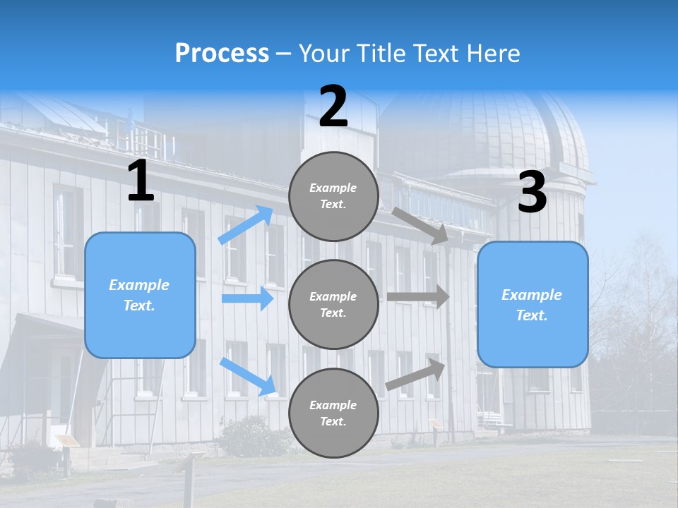 Outdoor Tower Celestial Bodies PowerPoint Template