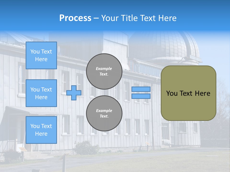 Outdoor Tower Celestial Bodies PowerPoint Template