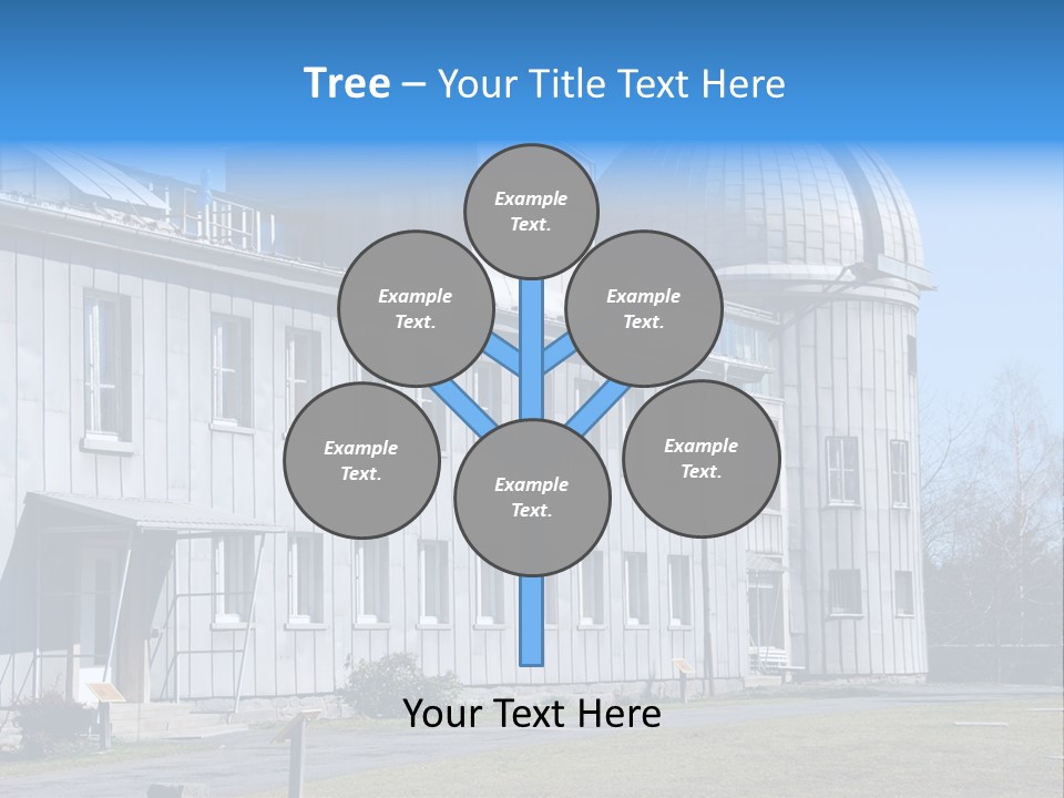 Outdoor Tower Celestial Bodies PowerPoint Template