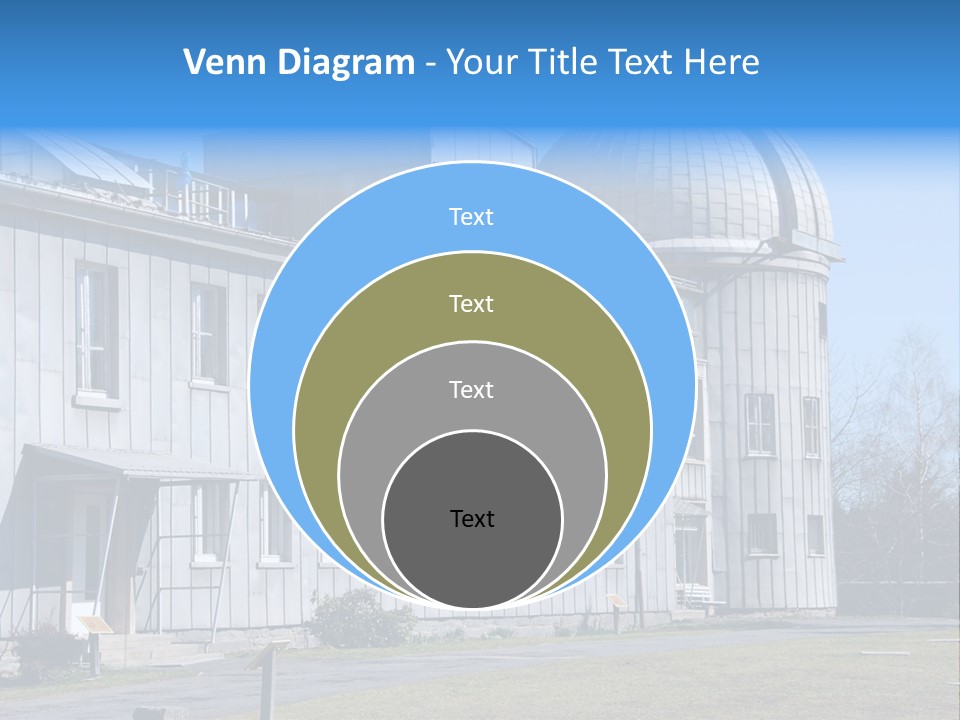 Outdoor Tower Celestial Bodies PowerPoint Template