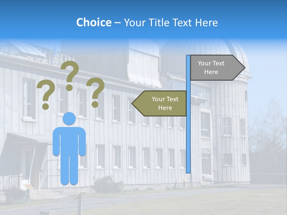 Outdoor Tower Celestial Bodies PowerPoint Template