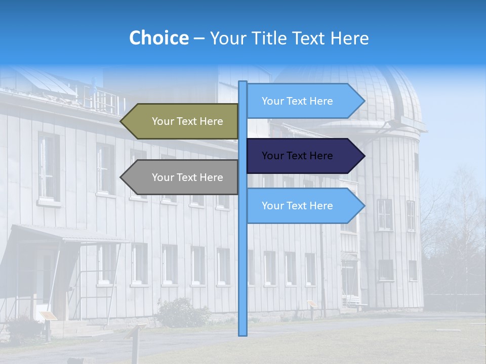 Outdoor Tower Celestial Bodies PowerPoint Template