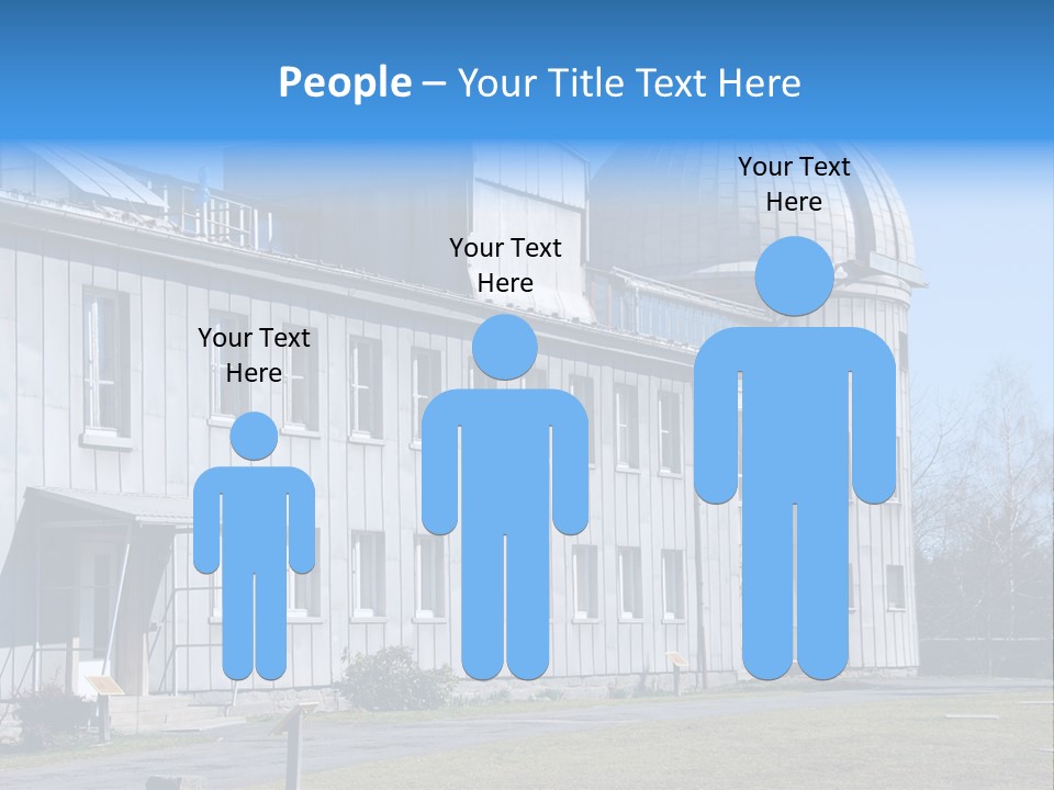 Outdoor Tower Celestial Bodies PowerPoint Template