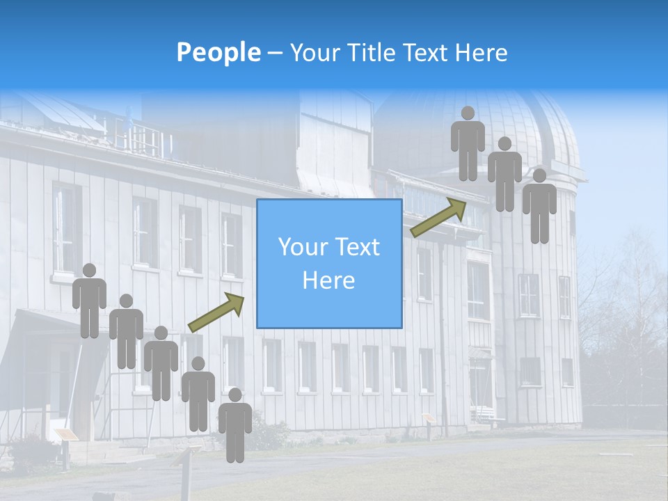 Outdoor Tower Celestial Bodies PowerPoint Template