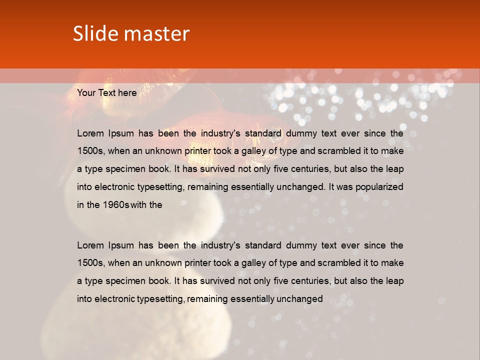 Fish Tank Tank Aquarium PowerPoint Template