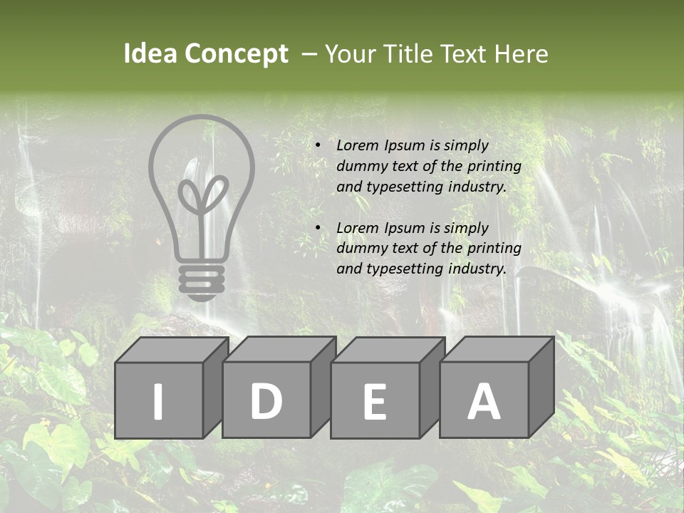 Coolness Environment Underground PowerPoint Template