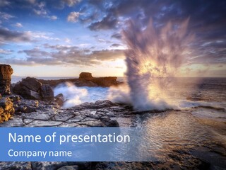 Horizon Tourism Cloud PowerPoint Template