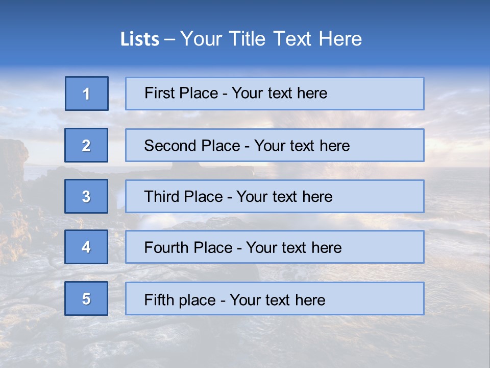 Horizon Tourism Cloud PowerPoint Template