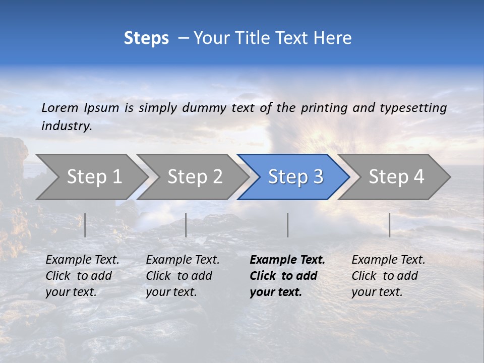 Horizon Tourism Cloud PowerPoint Template