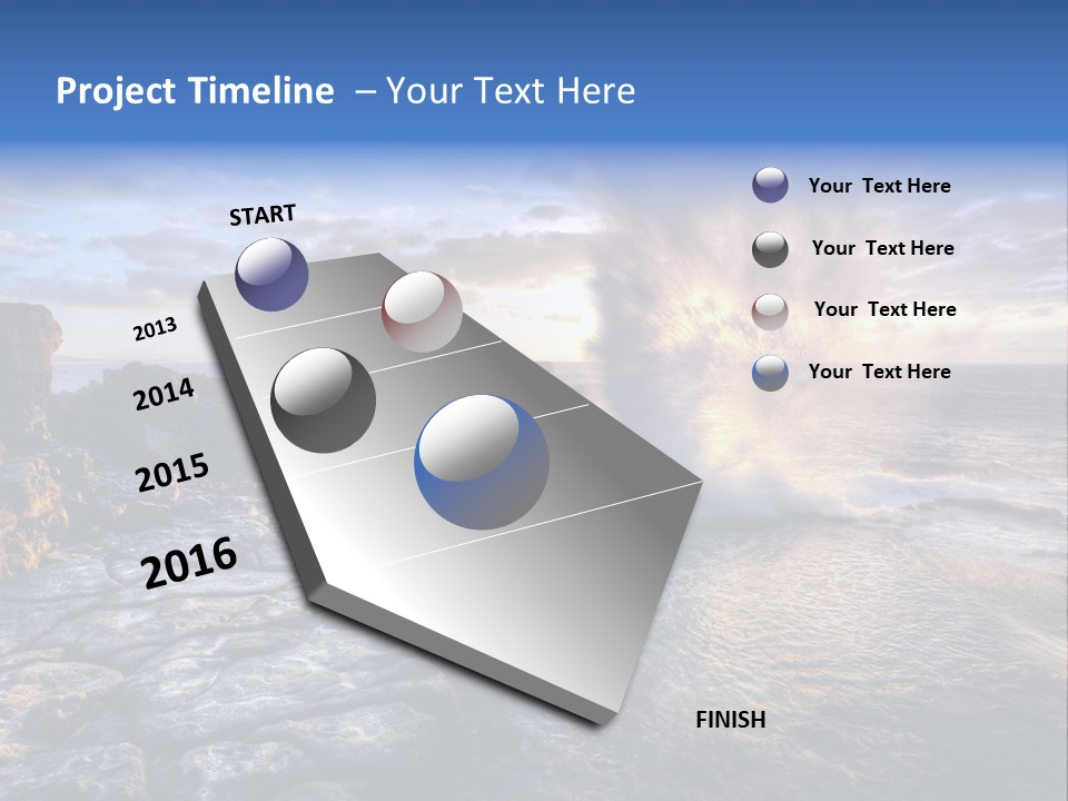 Horizon Tourism Cloud PowerPoint Template
