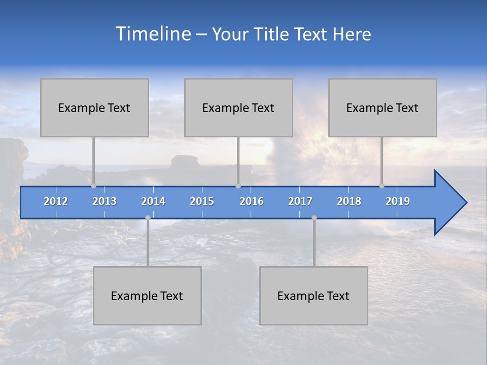Horizon Tourism Cloud PowerPoint Template