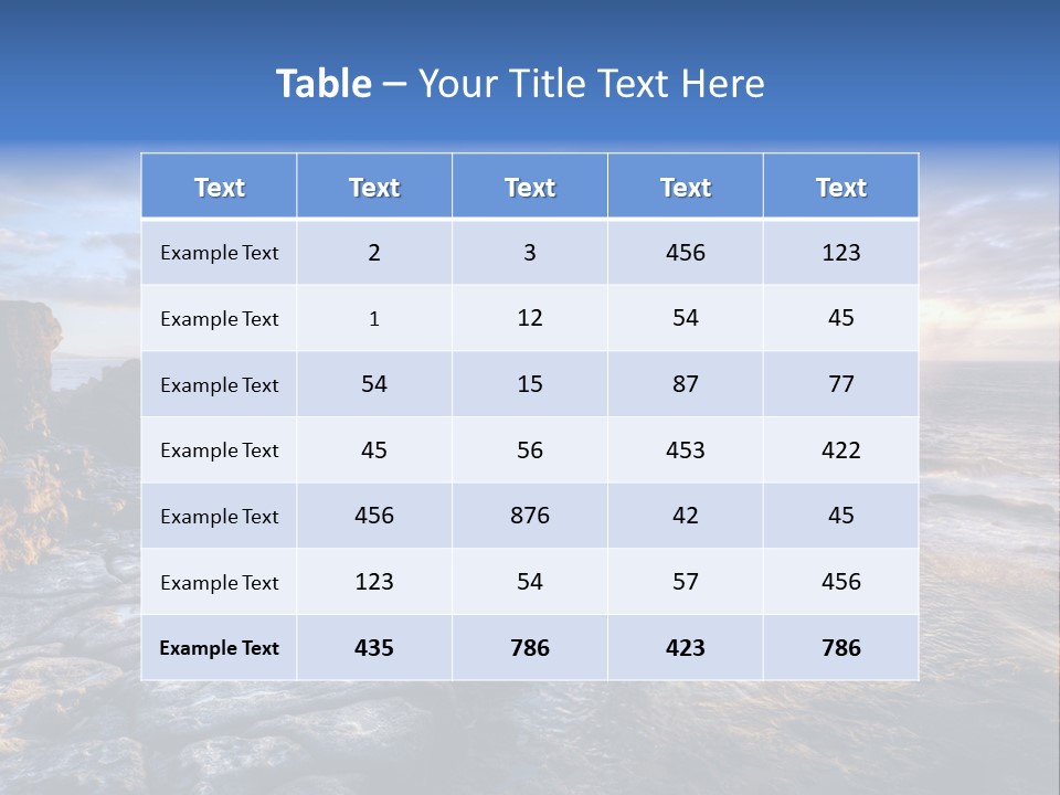 Horizon Tourism Cloud PowerPoint Template