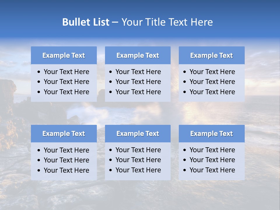 Horizon Tourism Cloud PowerPoint Template