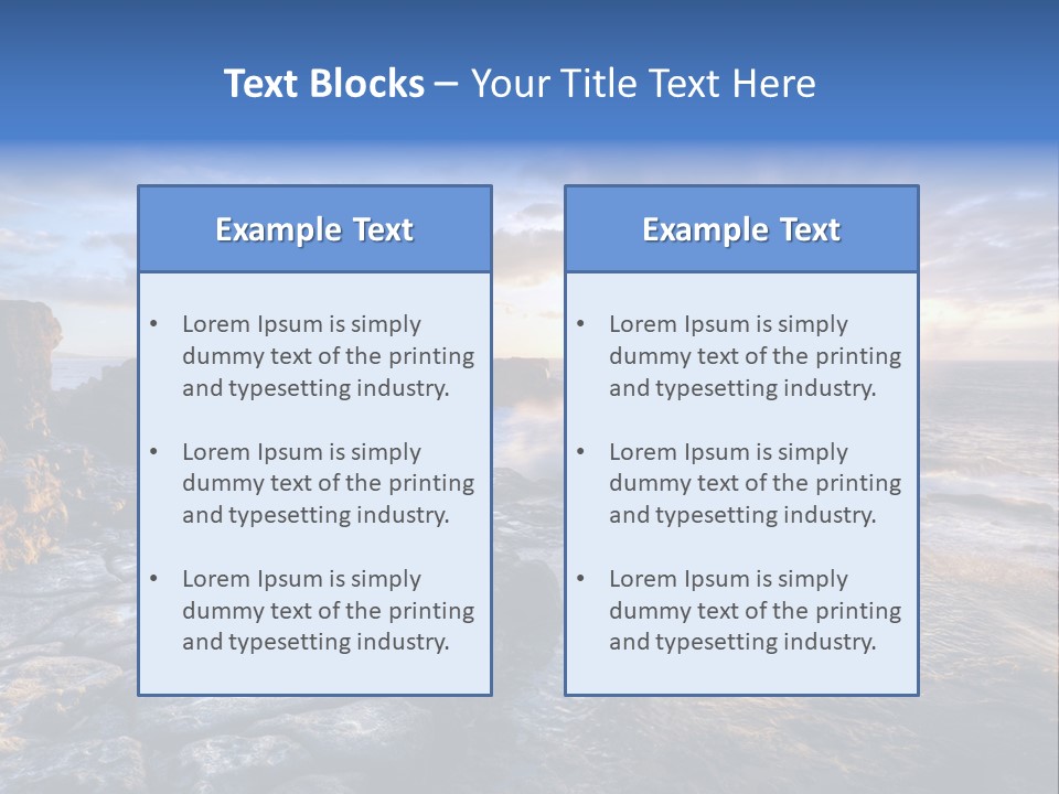 Horizon Tourism Cloud PowerPoint Template