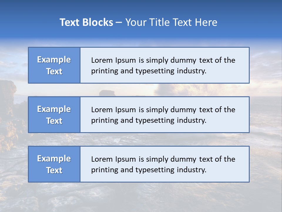 Horizon Tourism Cloud PowerPoint Template