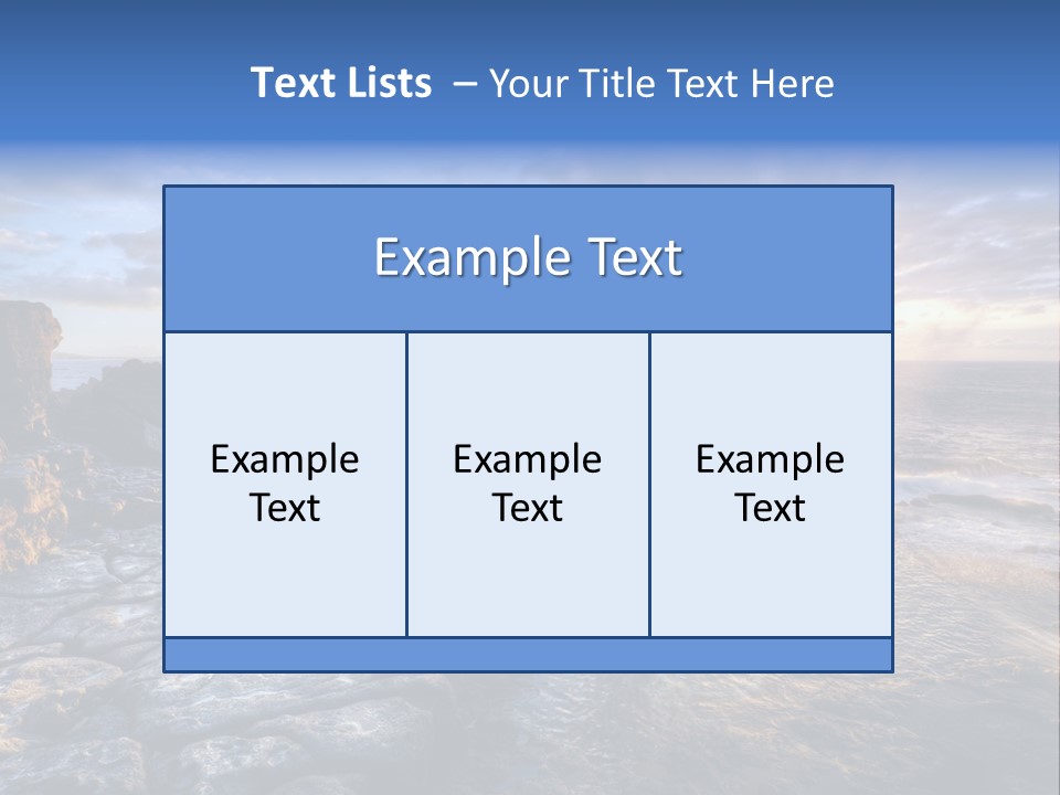 Horizon Tourism Cloud PowerPoint Template