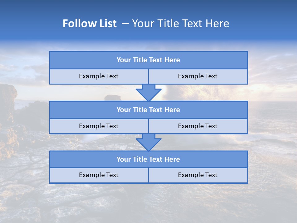 Horizon Tourism Cloud PowerPoint Template
