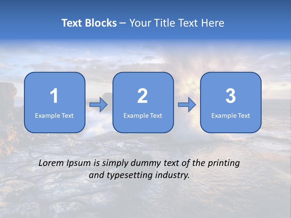 Horizon Tourism Cloud PowerPoint Template