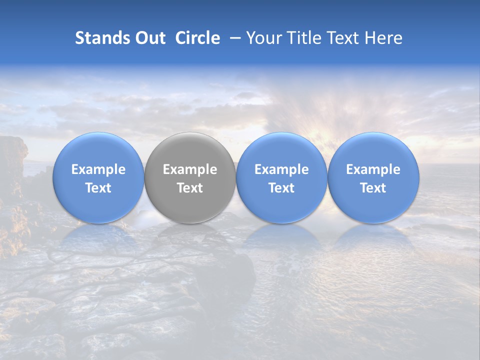 Horizon Tourism Cloud PowerPoint Template