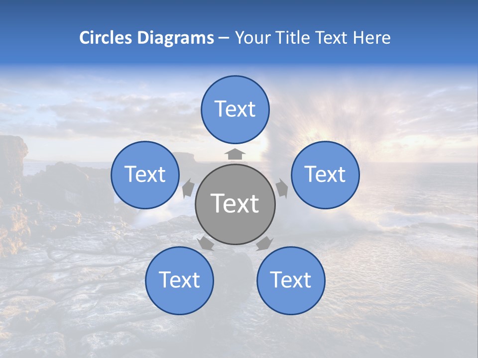 Horizon Tourism Cloud PowerPoint Template