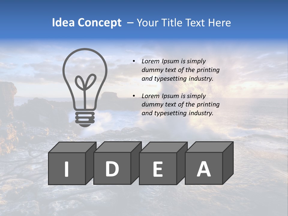 Horizon Tourism Cloud PowerPoint Template