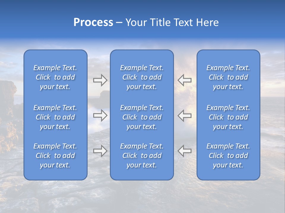 Horizon Tourism Cloud PowerPoint Template