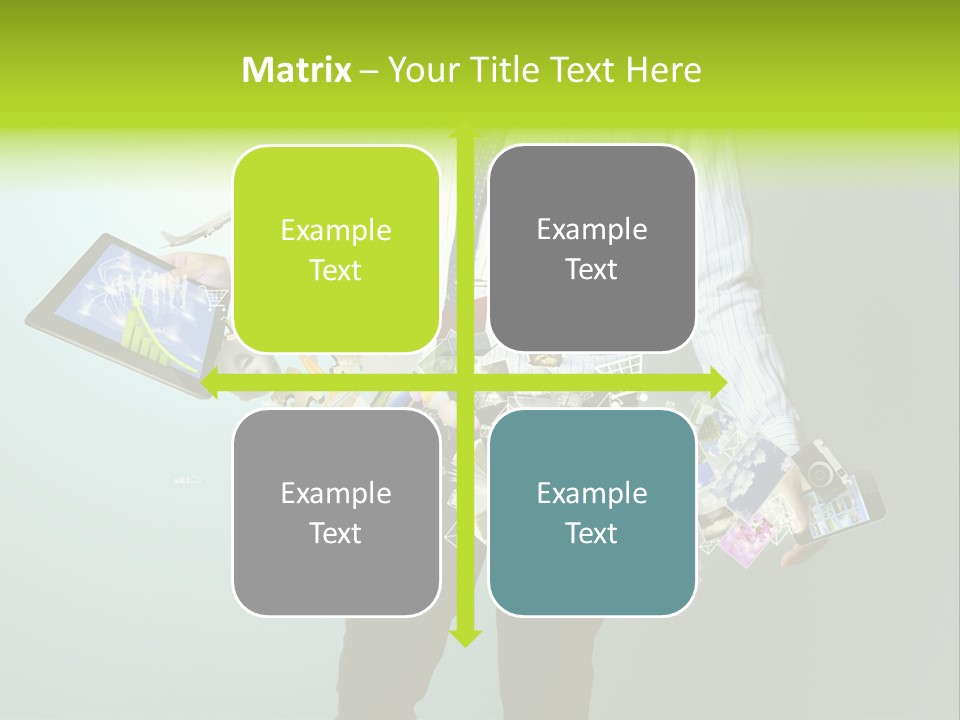 Newspaper Tablet Focus PowerPoint Template