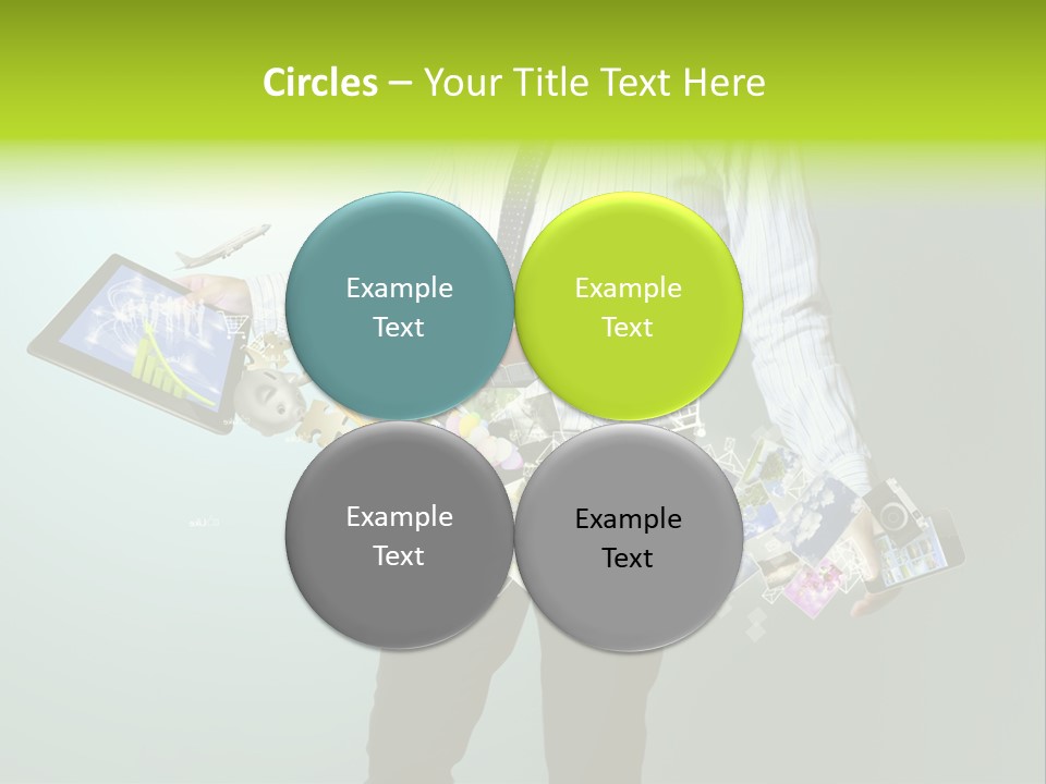 Newspaper Tablet Focus PowerPoint Template
