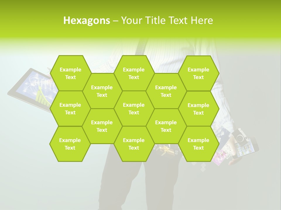 Newspaper Tablet Focus PowerPoint Template