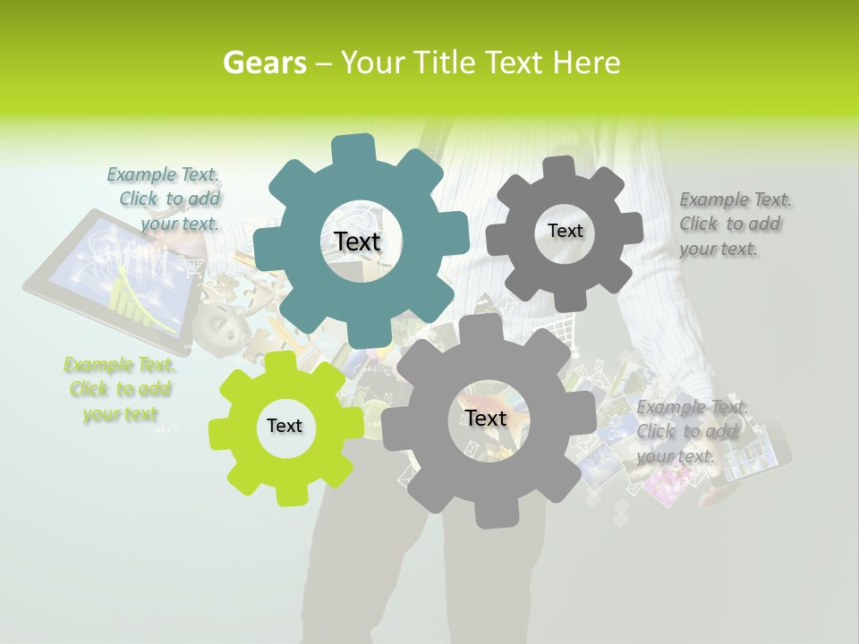 Newspaper Tablet Focus PowerPoint Template