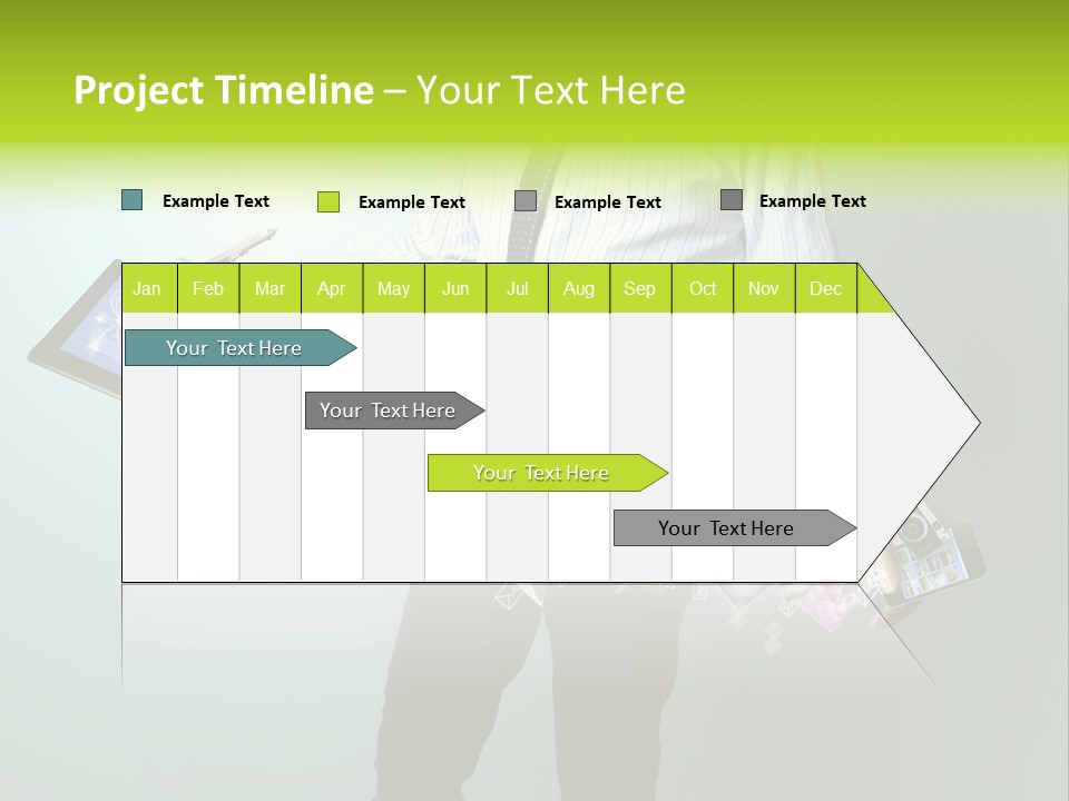 Newspaper Tablet Focus PowerPoint Template