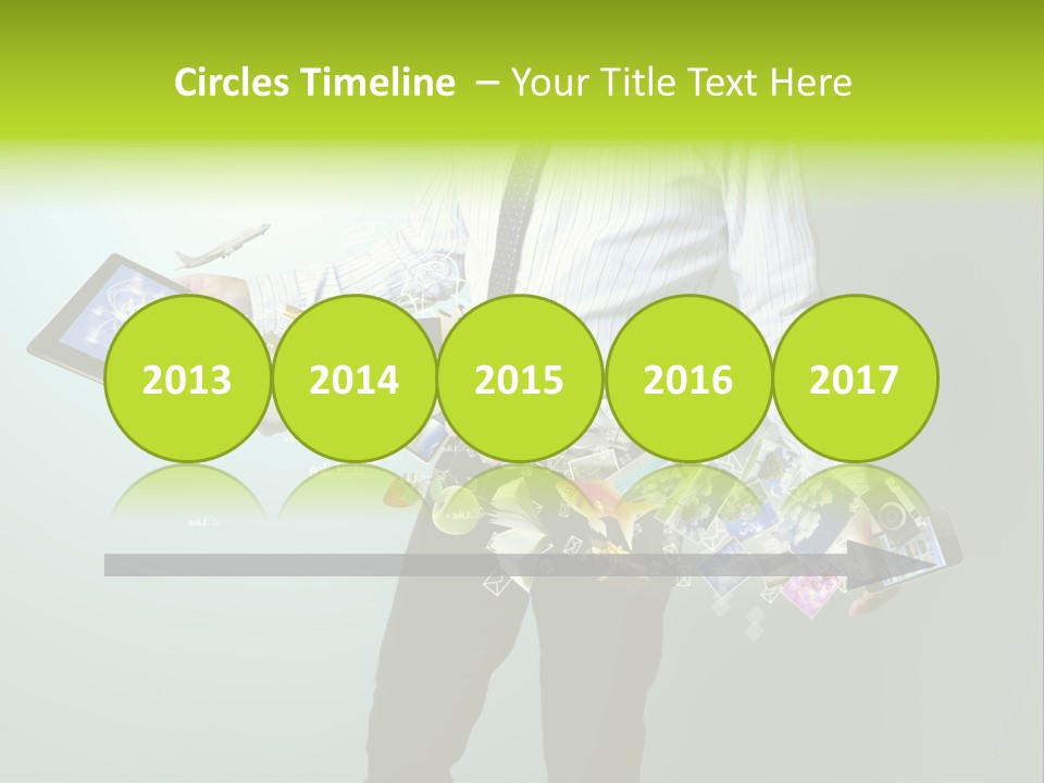 Newspaper Tablet Focus PowerPoint Template