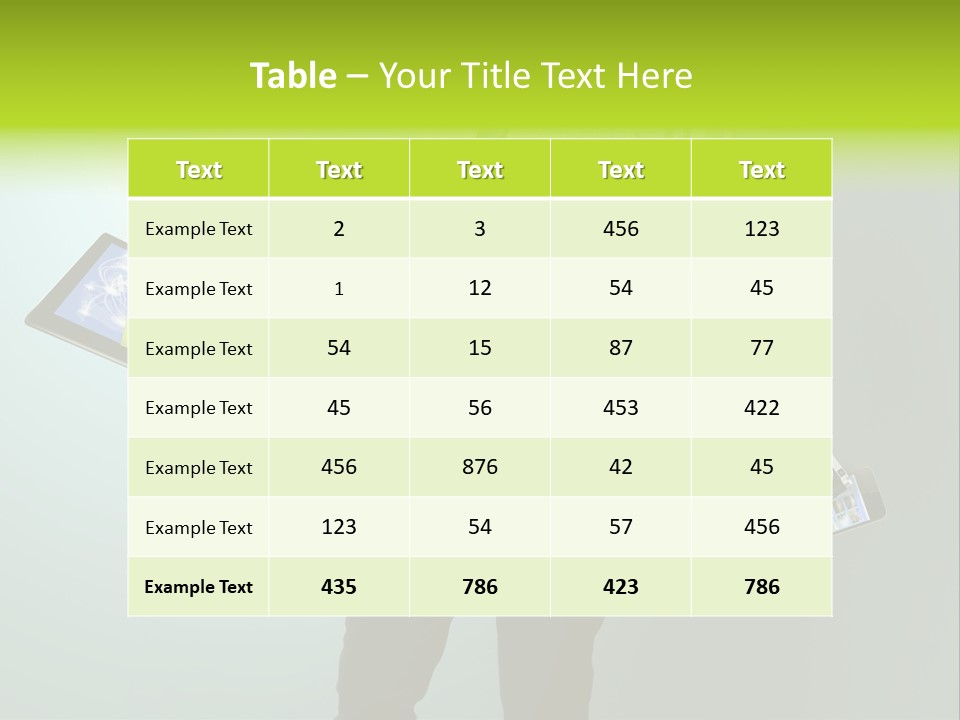 Newspaper Tablet Focus PowerPoint Template