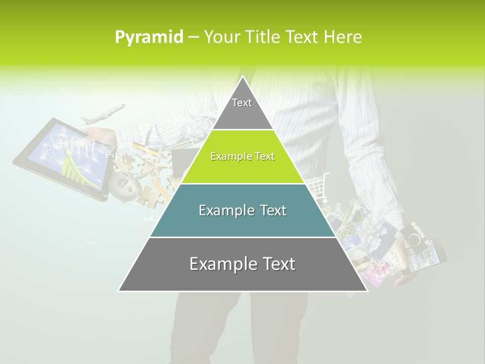 Newspaper Tablet Focus PowerPoint Template