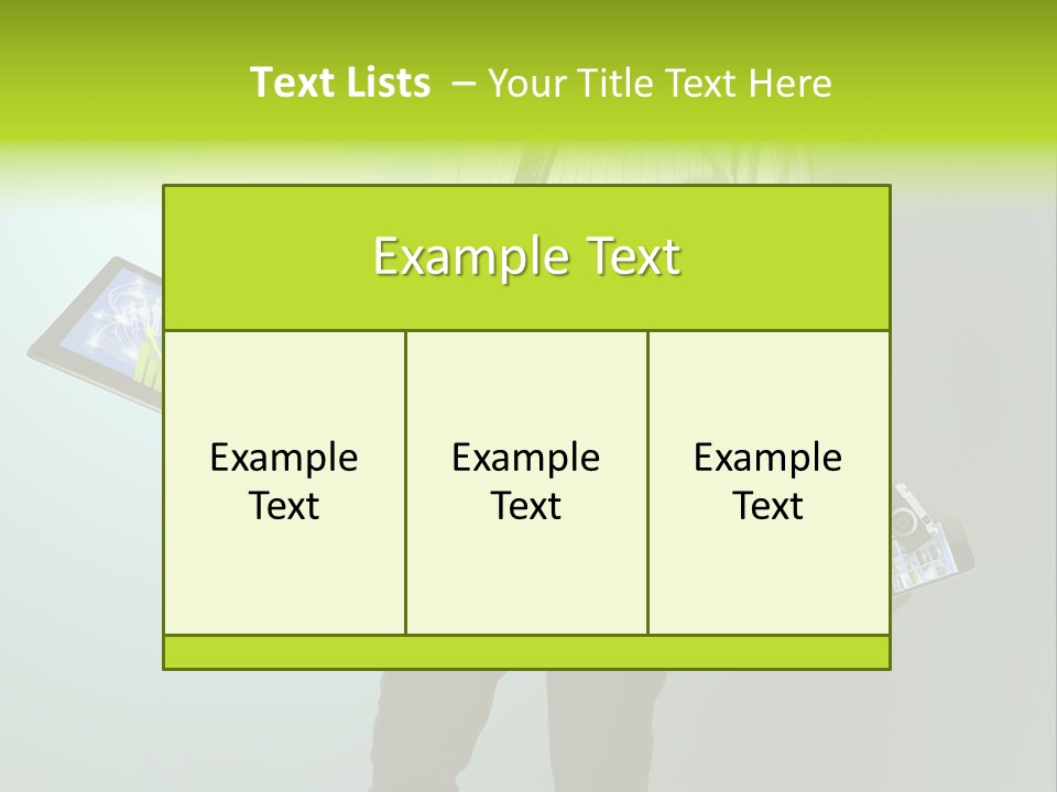 Newspaper Tablet Focus PowerPoint Template