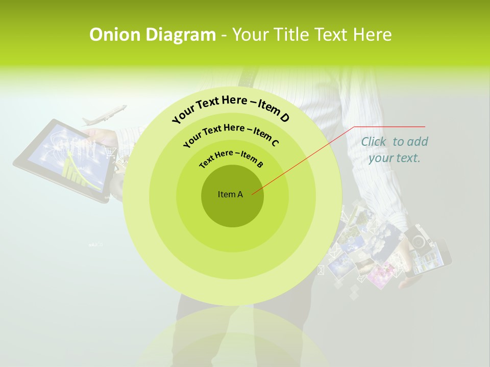 Newspaper Tablet Focus PowerPoint Template