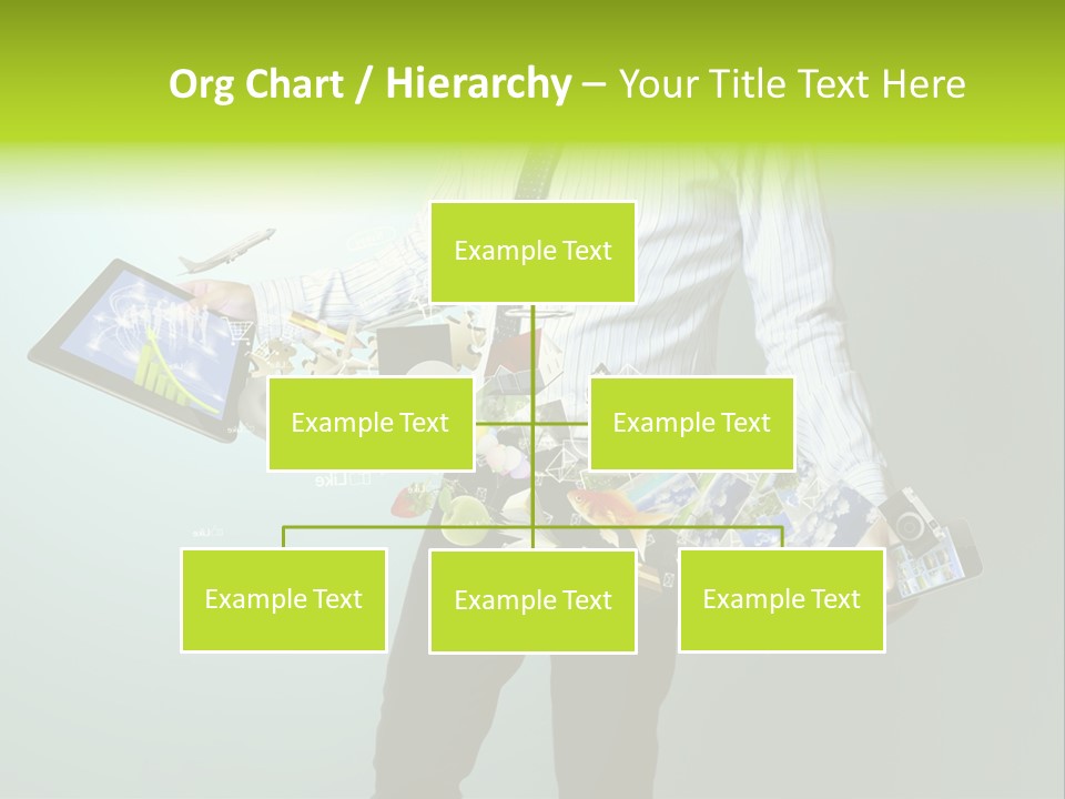 Newspaper Tablet Focus PowerPoint Template
