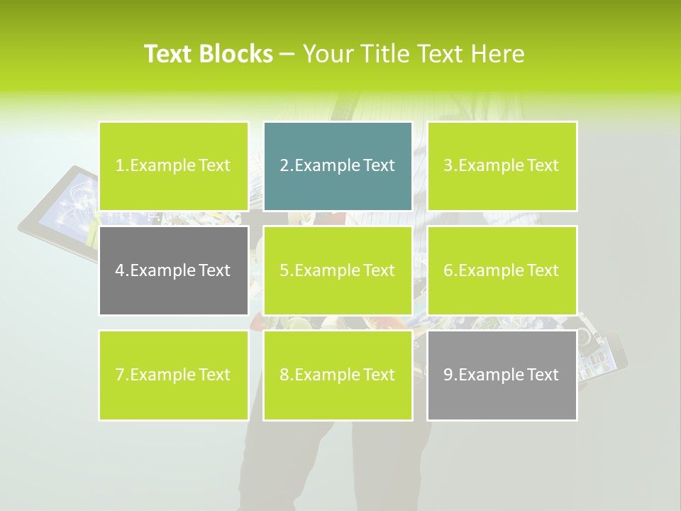 Newspaper Tablet Focus PowerPoint Template