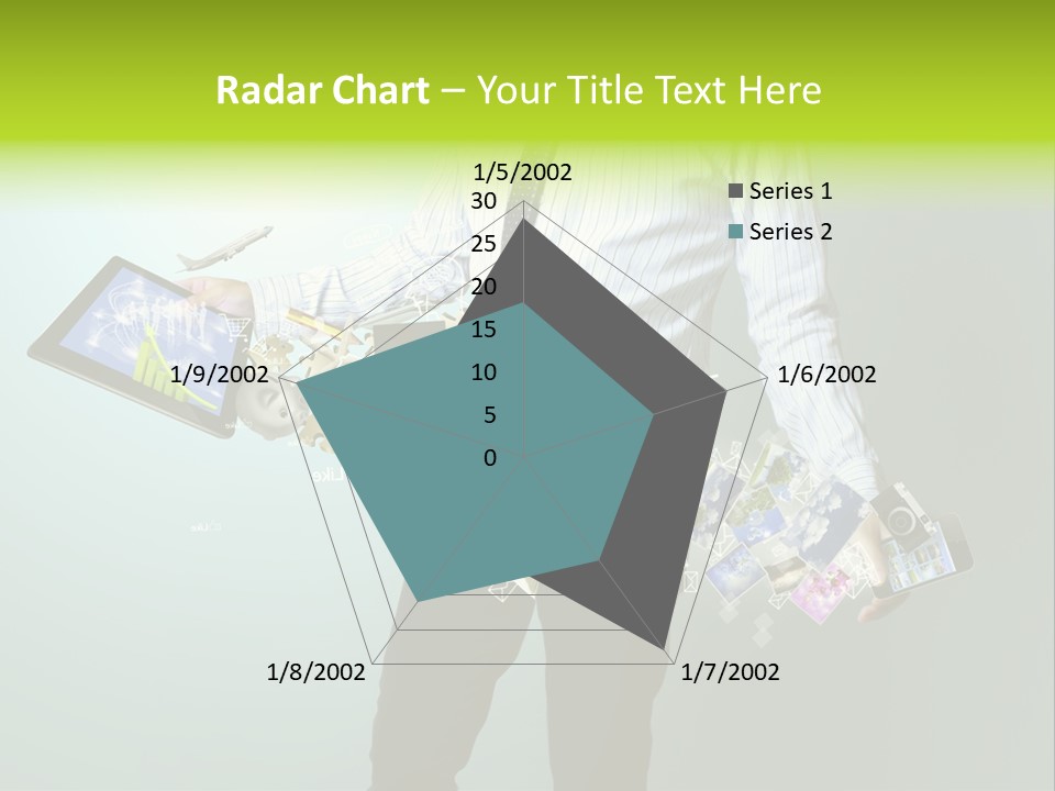 Newspaper Tablet Focus PowerPoint Template